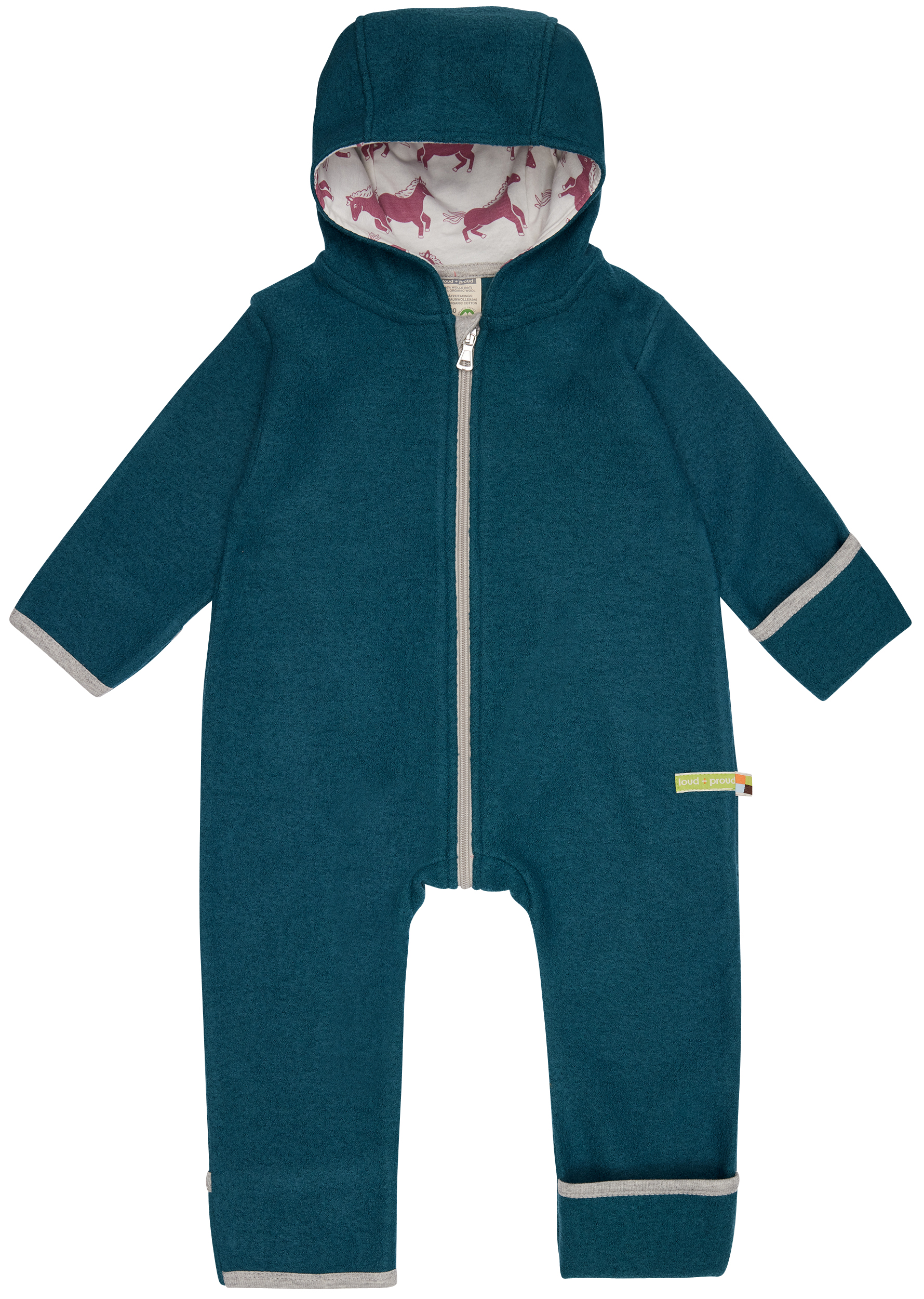 Loud&Proud Overall Wollwalk petrol