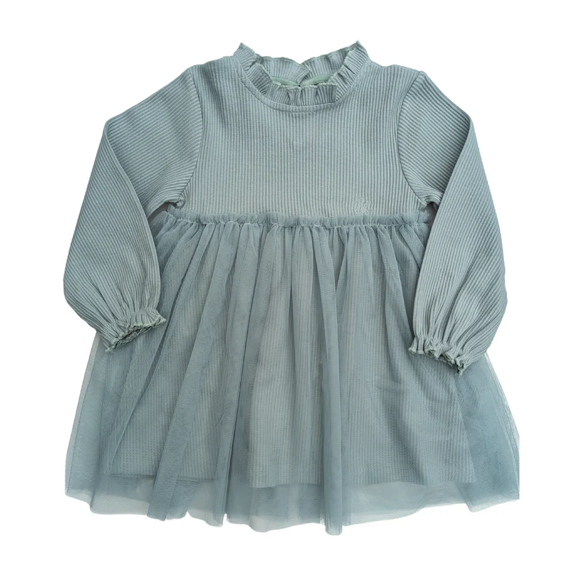 Lille Havn Tüllkleid mit Rüschenkragen – Bild 3