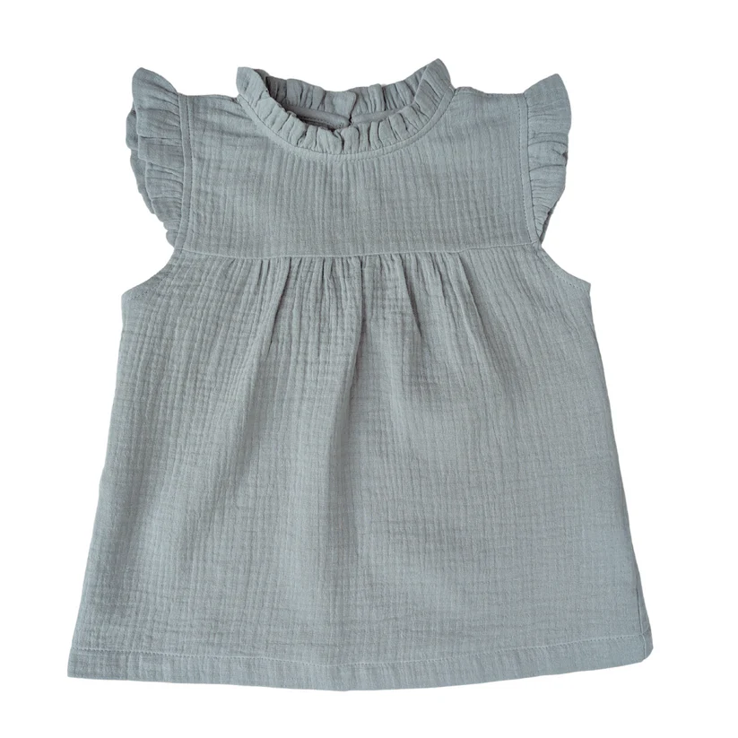 Lille Havn Musselin Bluse jade