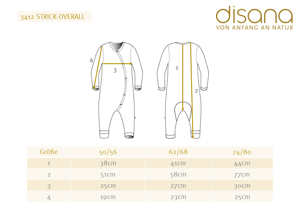 Disana Strickoverall karamell – Bild 2