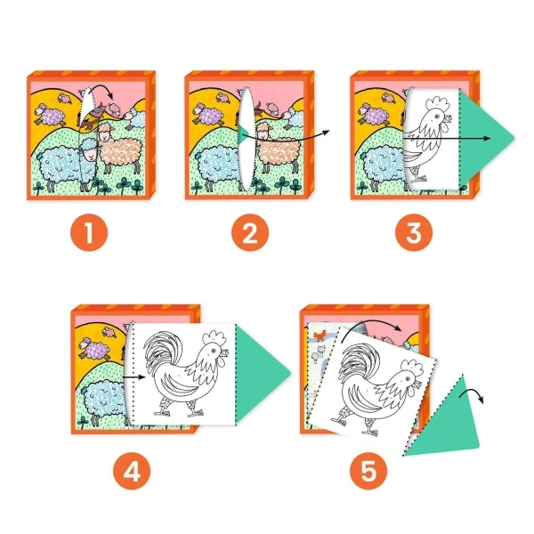 djeco Ausmalbilder 3-6: Bauernhof – Bild 3