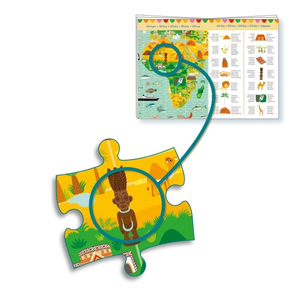 djeco Wimmelpuzzle: Weltreise - 200 Teile – Bild 3