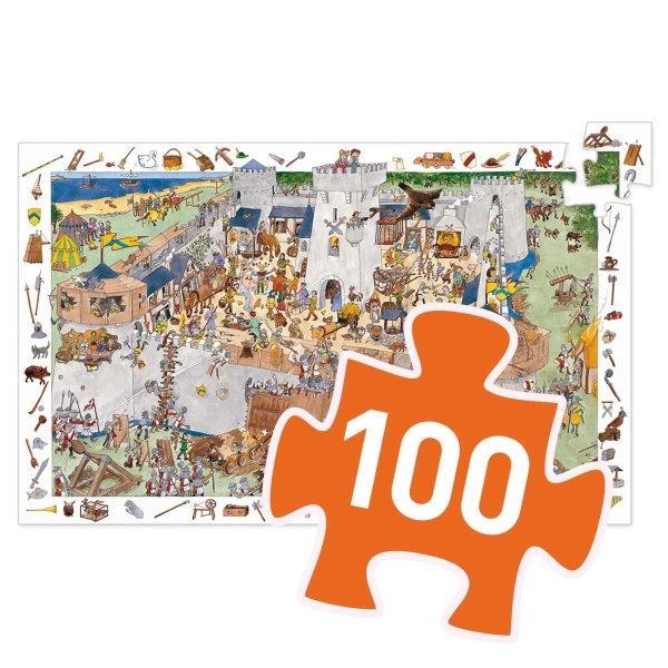 djeco Wimmelpuzzle: Die Burg - 100 Teile – Bild 5