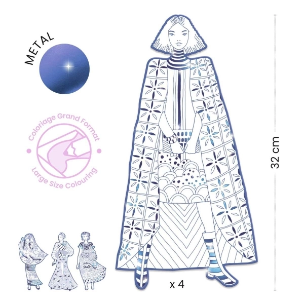 djeco Ausmalbilder: Demoiselles Laura – Bild 2