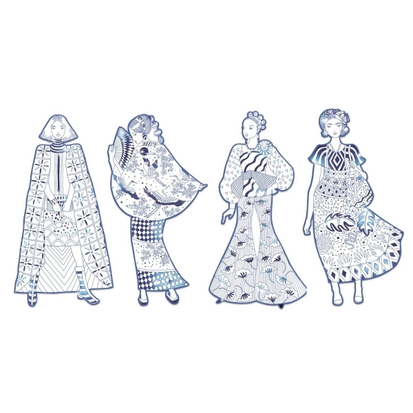 djeco Ausmalbilder: Demoiselles Laura – Bild 3