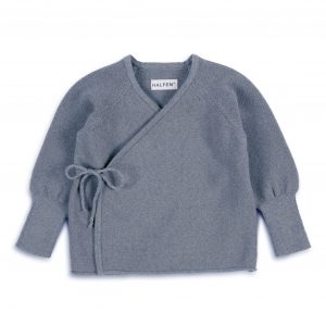 Halfen Strickschlüttli Rauchblau