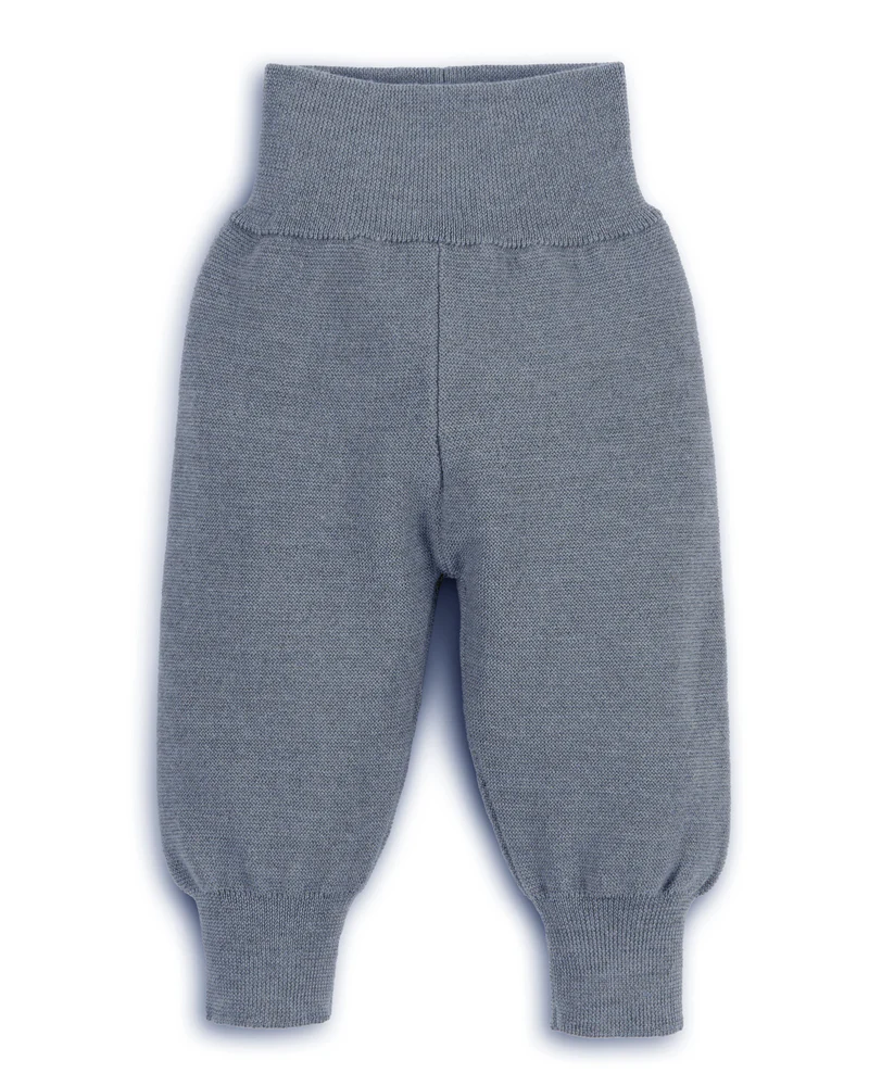 Halfen Feinstrick Hose Rauchblau