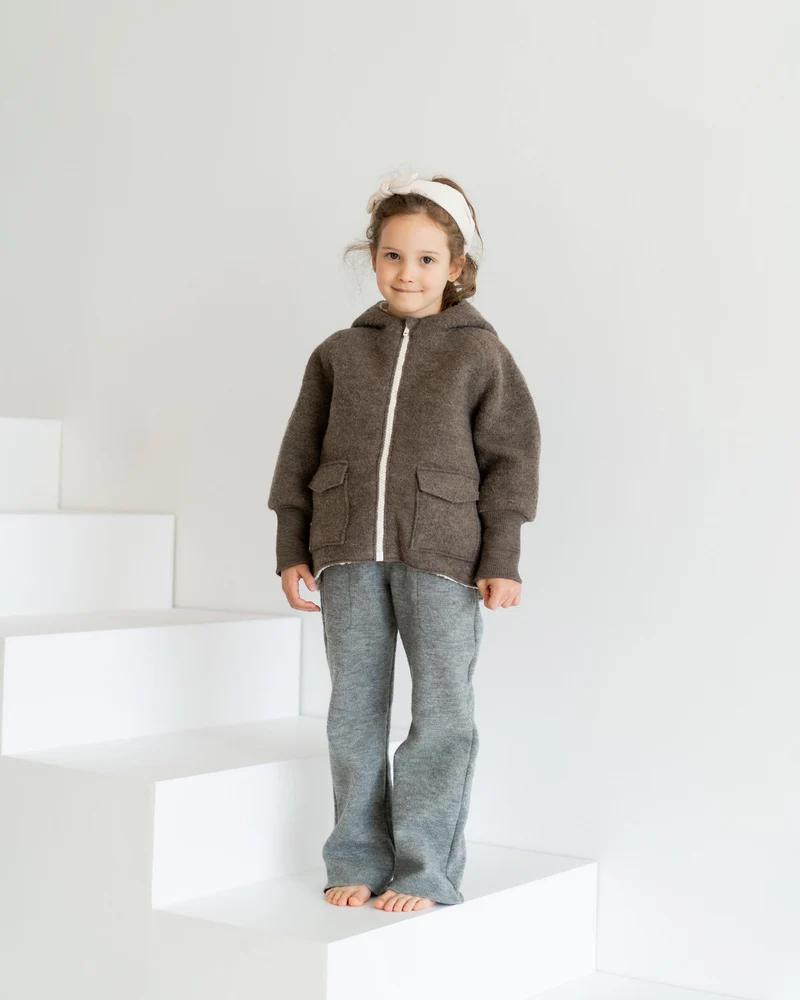 Halfen Walk-Winterjacke mit Teddy nuss