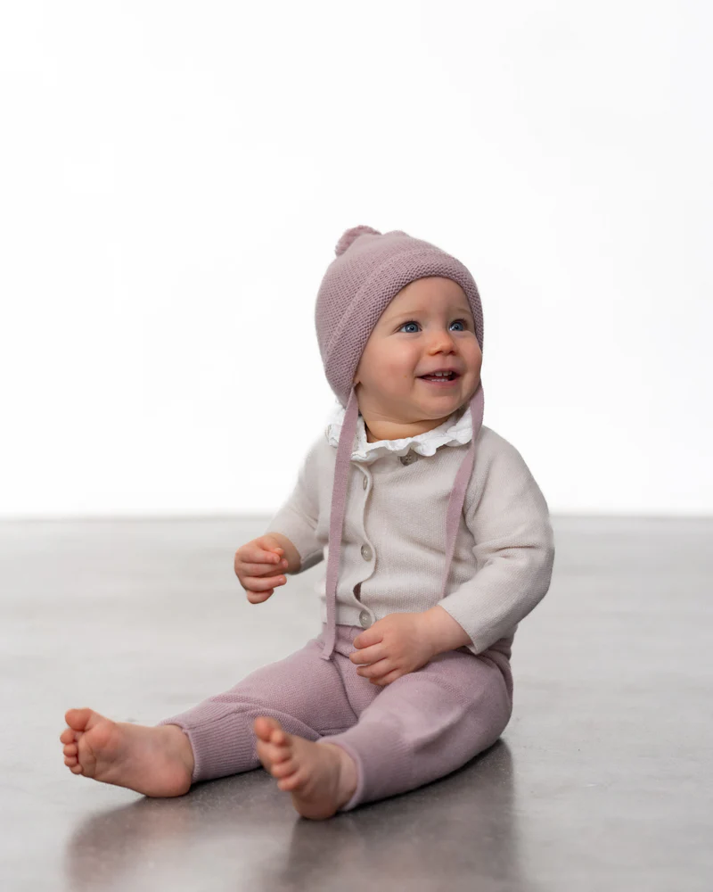 Halfen Cashmere Bommelmütze altrose