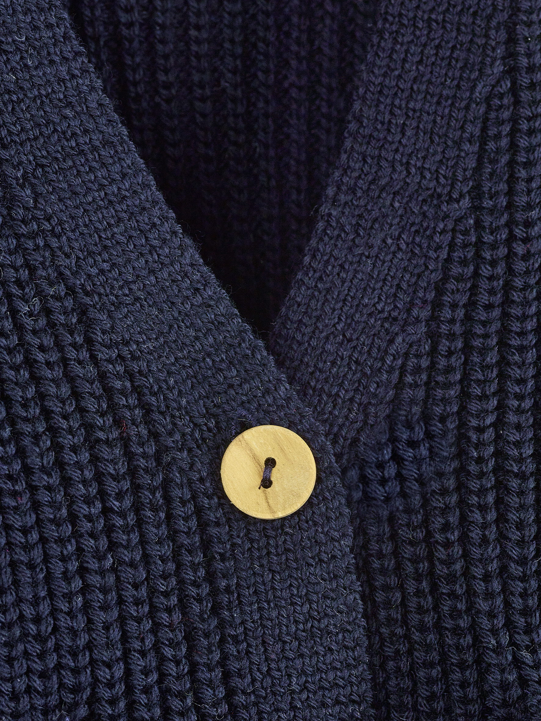 Halfen Grobstrick Cardigan Marine – Bild 2