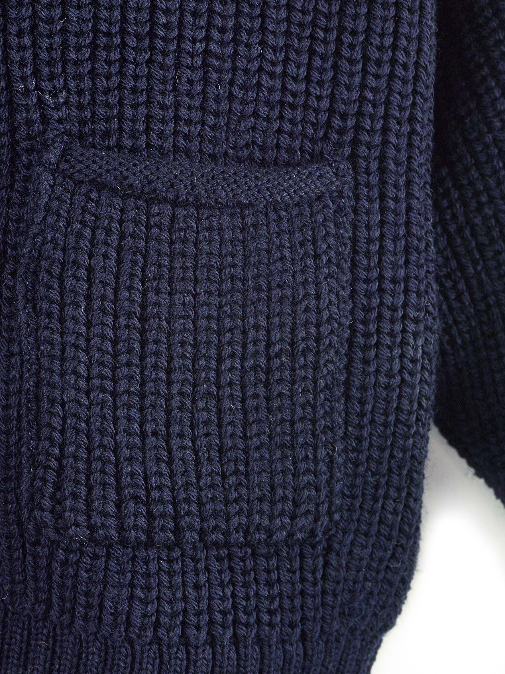 Halfen Grobstrick Cardigan Marine – Bild 5