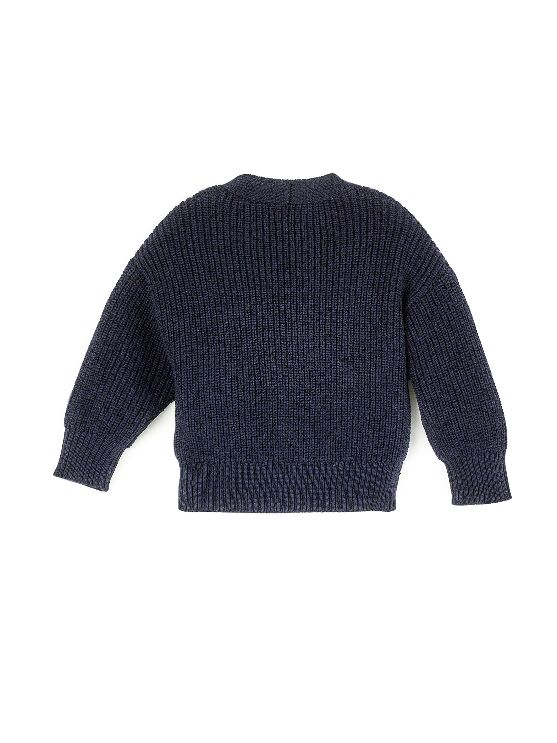 Halfen Grobstrick Cardigan Marine – Bild 6