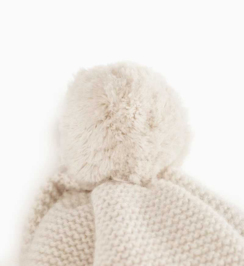 Halfen Cashmere Bommelmütze Vanilla – Bild 2