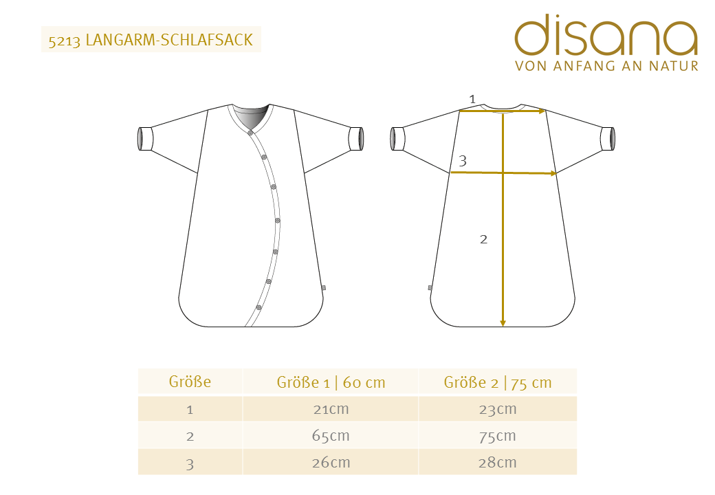 Disana Langarmschlafsack grau – Bild 2