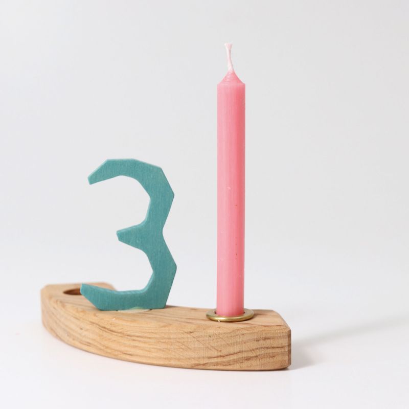 Grimms Altrosa Bienenwachs-Kerzen (10%) – Bild 2