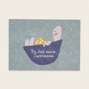 ava&yves Postkarte Schildkröte “Supermama”