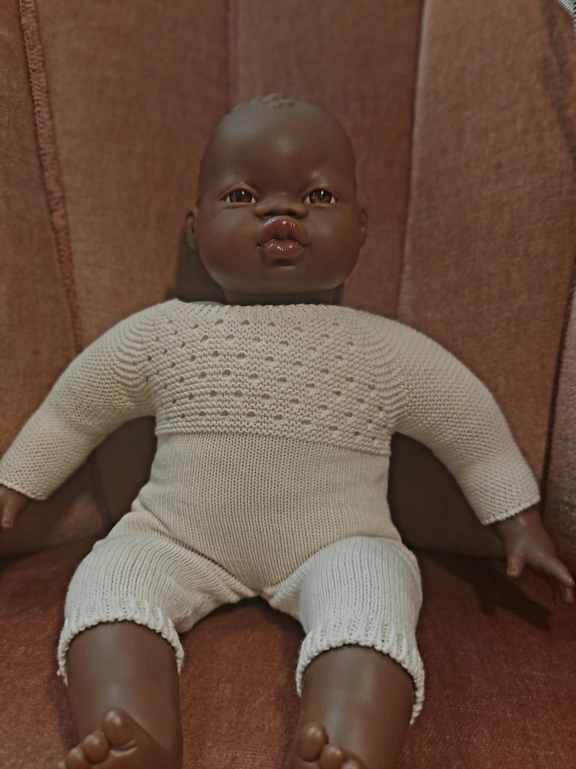 Miniland Puppe Weichkörper african 40cm (Ohne Kleidung)