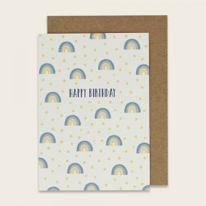 ava&yves Klappkarte Regenbogen – “Happy Birthday”