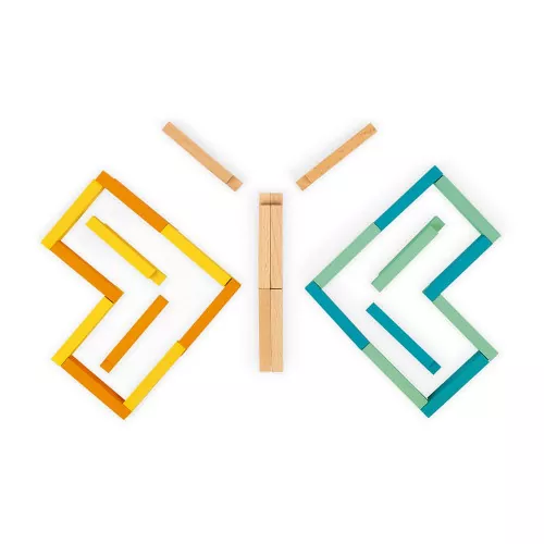 Janod Konstruktionsset 100 Teile Holz – Bild 9