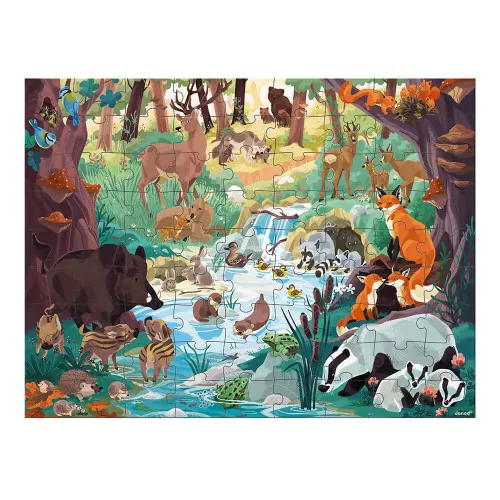 Janod 81-teiliges Puzzle Die Spuren der Tiere - WWF®-Partnerschaft – Bild 3