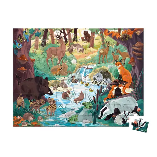 Janod 81-teiliges Puzzle Die Spuren der Tiere - WWF®-Partnerschaft – Bild 2