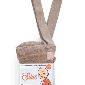 Silly Silas Footed Cotton Tights (GOTS) Peanut Blend