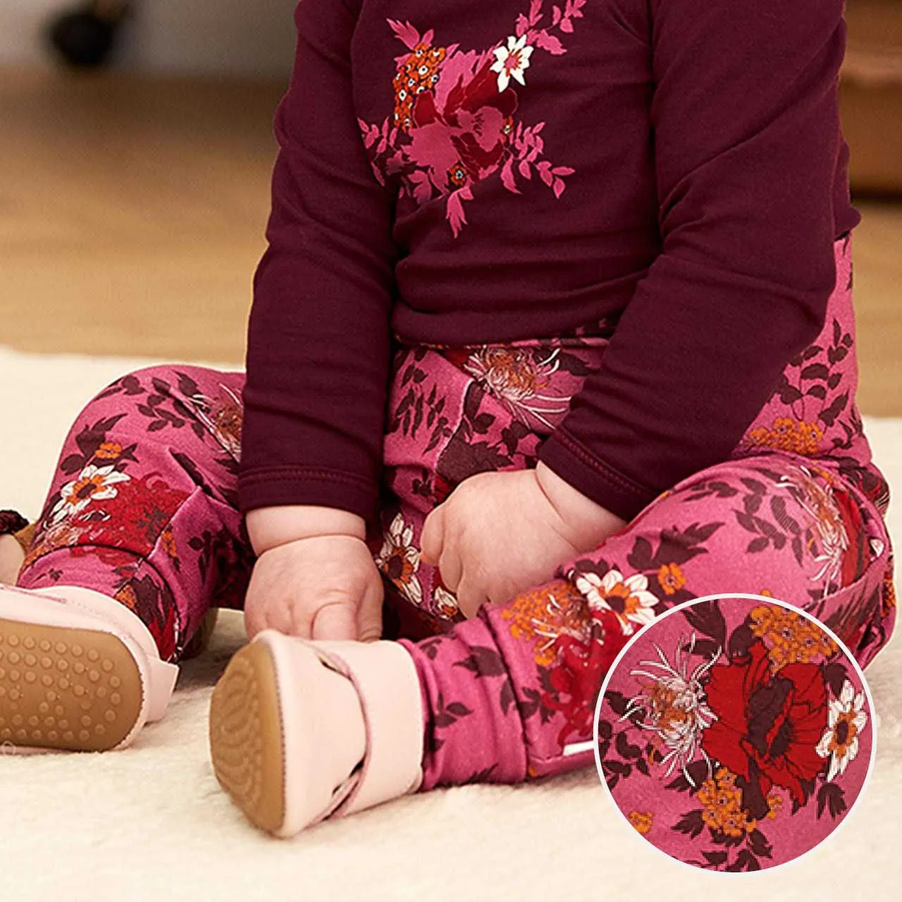 Müsli Babyhose Blümchen – Bild 3