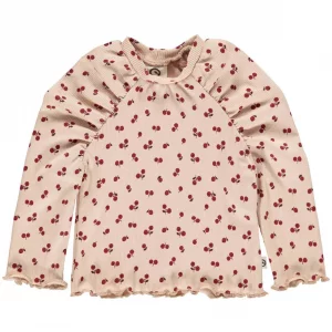 Müsli Baby-Langarmshirt gerippt berry
