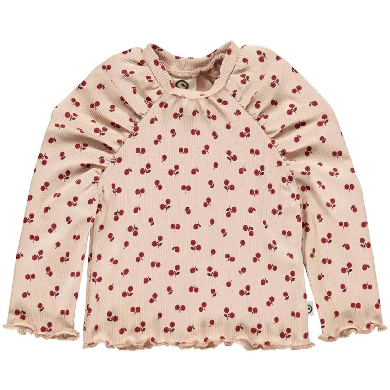 Müsli Baby-Langarmshirt gerippt berry