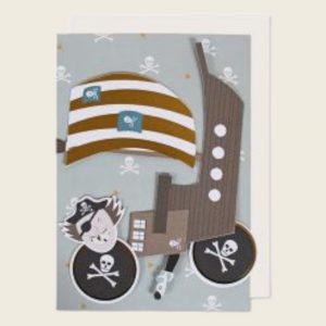 Ava&Yves Postkarte Pirat mit Popup-Elementen, Format DIN A5