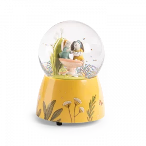 Moulin Roty Trois Lapins Schneekugel Kaninchen