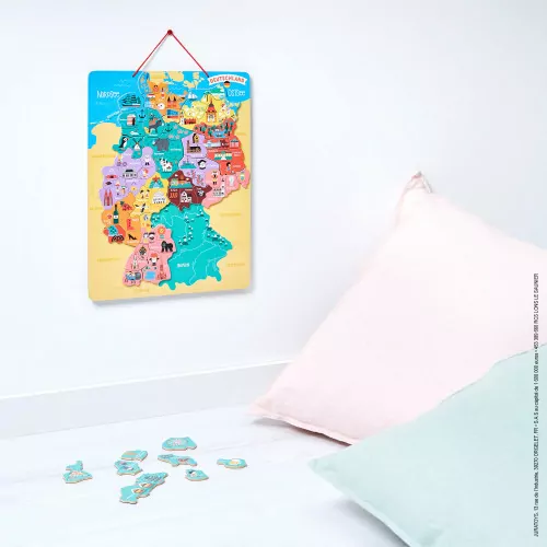 Janod Magnetische Landkarte Deutschland (Holz) – Bild 2