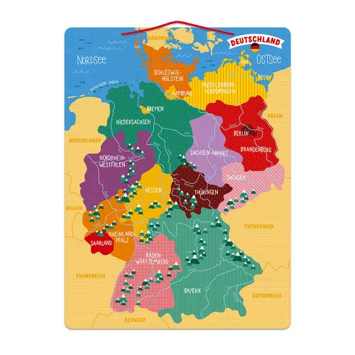 Janod Magnetische Landkarte Deutschland (Holz) – Bild 5