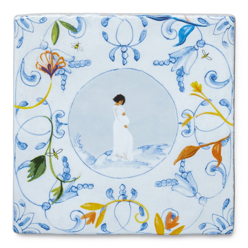 Storytiles Fliese Eine stolze zukünftige Mama