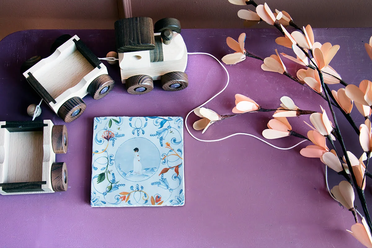 Storytiles Fliese Eine stolze zukünftige Mama – Bild 2