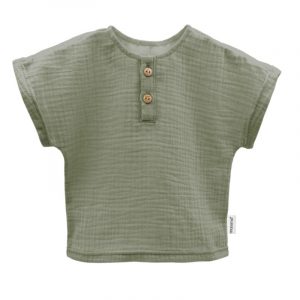 GOTS BABY BOY-Hemd, Kurzer Arm Musselinstoff