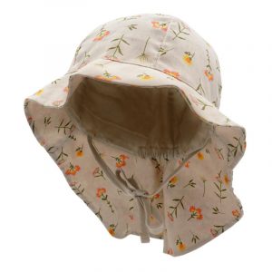 Maximo KIDS GIRL-Flapper, "flower" Nackenschutz, Futter, Band, UV 30