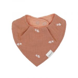 Maximo GOTS BABY-Tuch, Druckknopf Musselinstoff bestickt, Futter