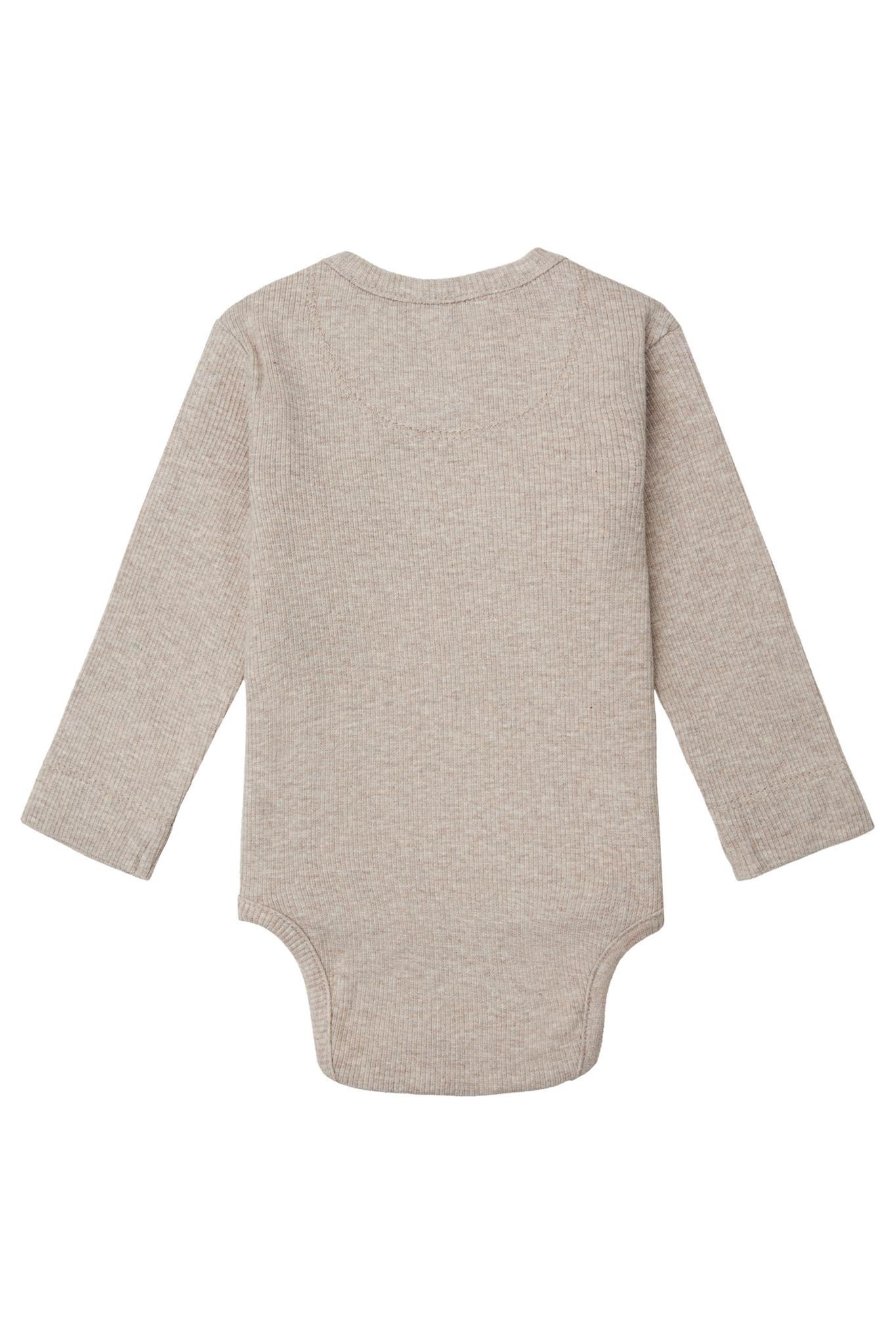 Noppies Wickelbody Nino - Taupe Melange – Bild 2