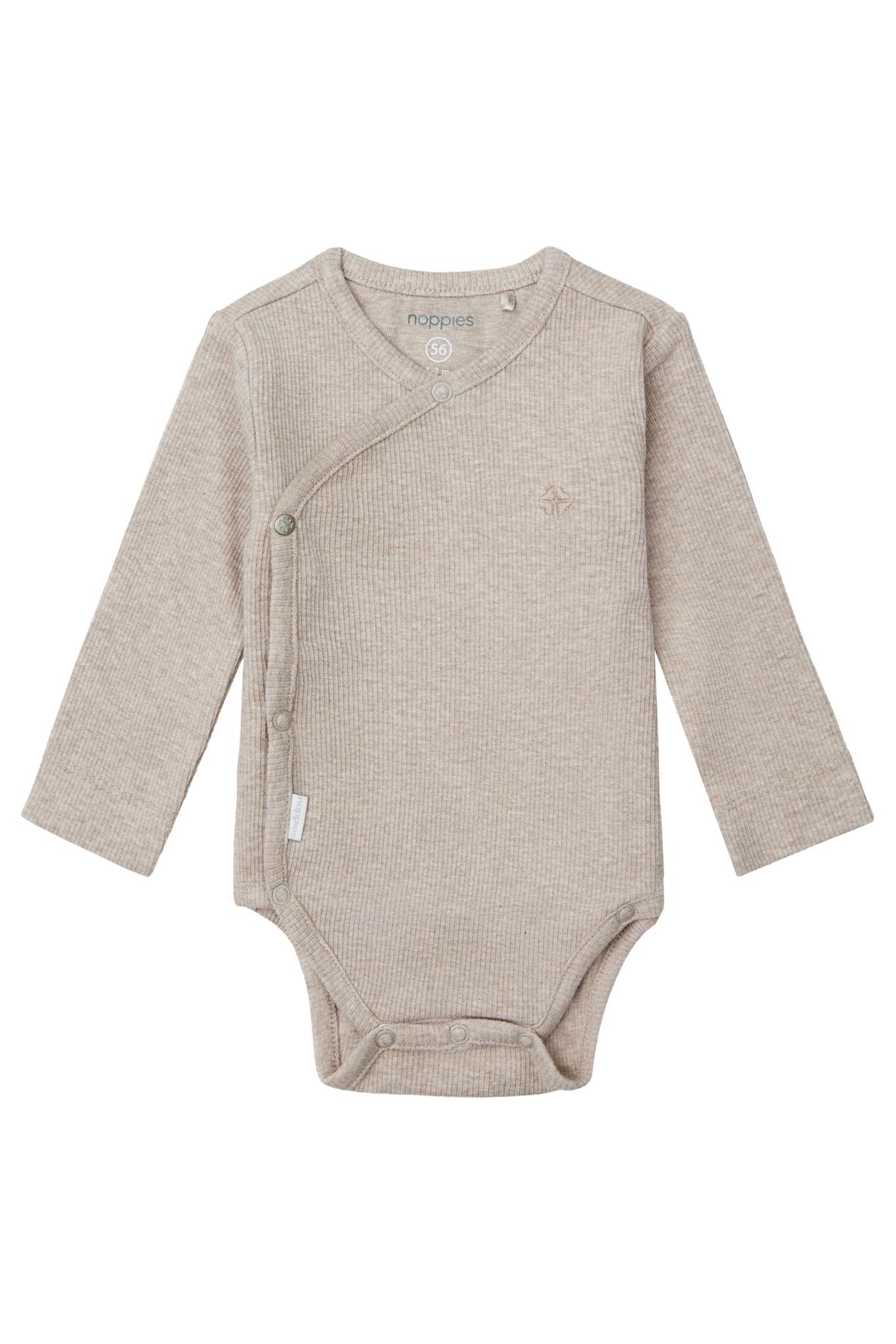 Noppies Wickelbody Nino - Taupe Melange