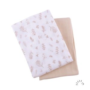 popolini 2x Mullwindel Baumwolle GOTS