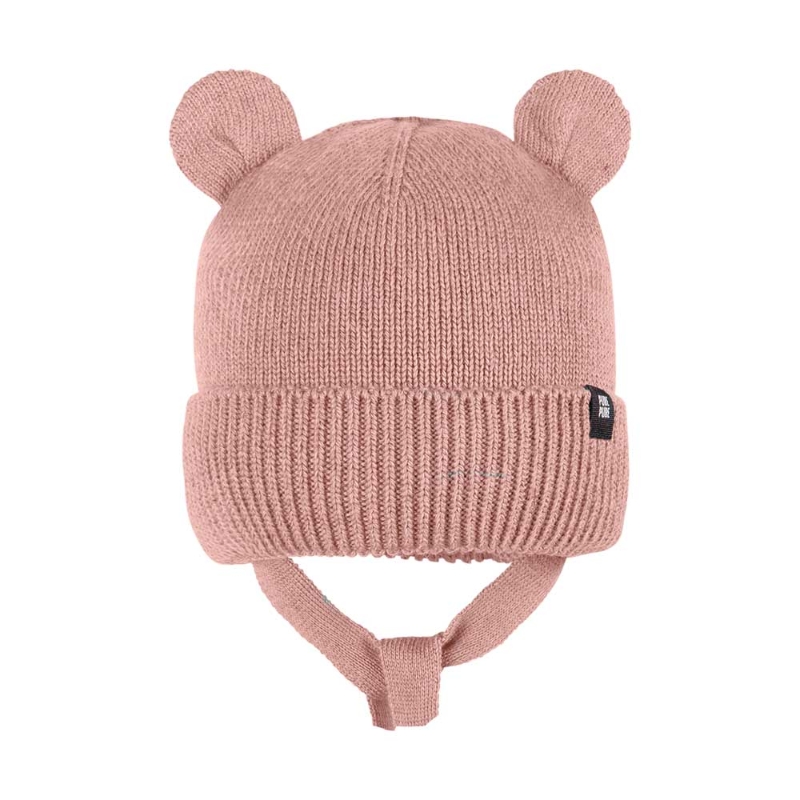 Pure Pure Baby Bindemütze Wolle/Seide