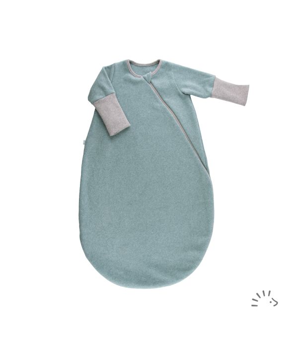 popolini Schlafsack langarm Baumwollfleece GOTS