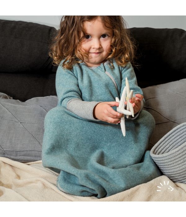 popolini Schlafsack langarm Baumwollfleece GOTS – Bild 3