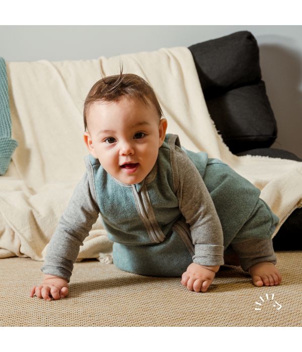 popolini Schlafsack mit Beinen Baumwollfleece GOTS – Bild 2