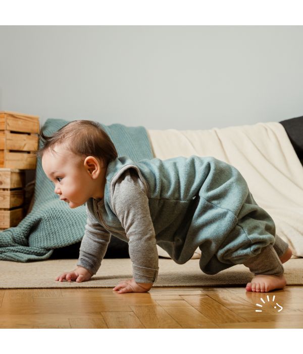 popolini Schlafsack mit Beinen Baumwollfleece GOTS – Bild 3