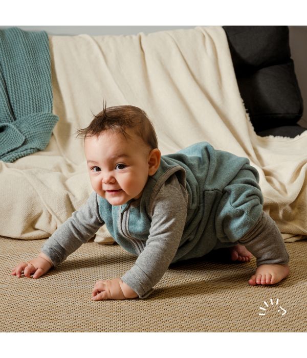 popolini Schlafsack mit Beinen Baumwollfleece GOTS – Bild 4