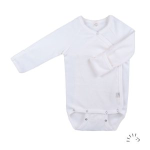 popolini Wickelbody langarm Feinripp GOTS