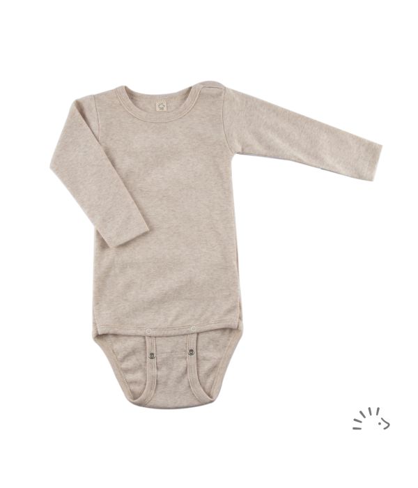 popolini Body langarm Feinripp GOTS