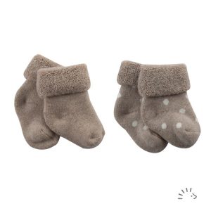 popolini 2 Paar Babysöckchen Baumwolle-Elasthan GOTS